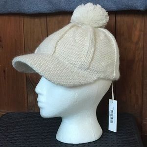 LOOK BY M Pom Pom wool knit cap